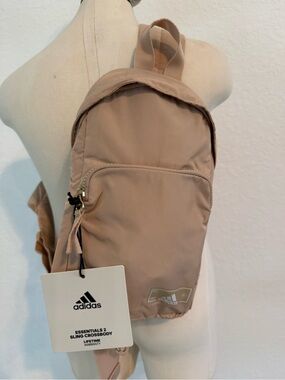 New mens womens adidas tan crossbody sling bag